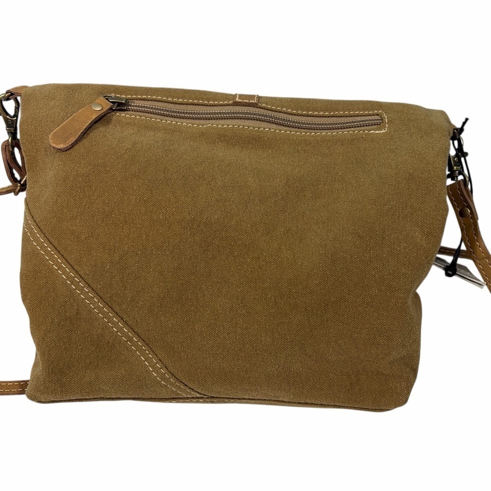 Myra Bag Womens Talia Range Canvas Leather Tribal Crossbody Shoulder Purse - Picture 7 of 14